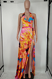Fashion Sexy Jumpsuit Backless Bikini Long Dress A8595