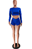 Fshion Bind Drwsting Pure Color Casual Two-Piece NYZ6001