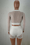 Plaid Hollow Out Casual Sport TWO-Piece HHM6513