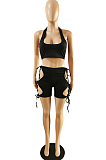 Sexy Brace Vest Shorts Casual Two-Piece MLL166
