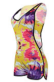 Casual Fashion Printing Hoodies Romper Shorts ED8228