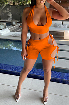 Sexy Brace Vest Shorts Casual Two-Piece MLL166