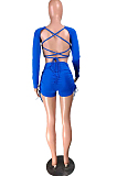 Fshion Bind Drwsting Pure Color Casual Two-Piece NYZ6001