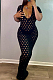 Sexy Hollow Out U Neck Low Bosom Long Dress KY3051