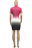 Fashion Casual Package Hip The Gradient Dress KY3061