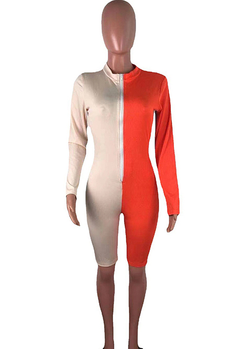 Fashion Joining Together Pit Bar Stretch Jumpsuit QZ4333