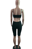 Sexy Pure Color Pit Bar Tight Sling Jumpsuit QZ4334