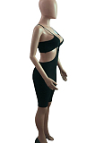 Sexy Pure Color Pit Bar Tight Sling Jumpsuit QZ4334