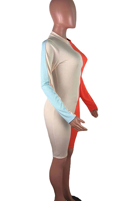Fashion Joining Together Pit Bar Stretch Jumpsuit QZ4333