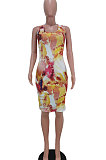 Euramerican Women Fashion Tie Dye Sleeveless Mini Dress AYM5003