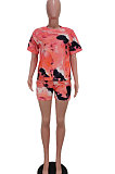 Trendy Sets Tie Dye Printing Casual Shorts Sets AYM5004