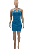 Sexy Cultivate One's Morality Shirred Detail Off Shoulder Sling Dress PQ8033