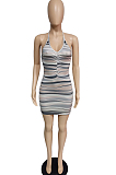 Night Club Sexy Women Hang A Neck Package Hip Skirt MK021