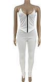 Pure Color Ankle Strap Open Fork Sling Two-Piece CYY8093