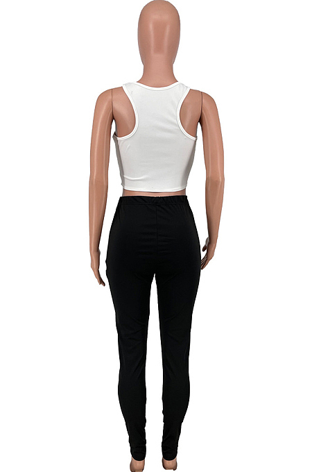 Vest Strip Sexy Pure Colot Two-Piece CYY8085