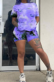 Trendy Sets Tie Dye Printing Casual Shorts Sets AYM5004