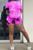Trendy Sets Tie Dye Printing Casual Shorts Sets AYM5004