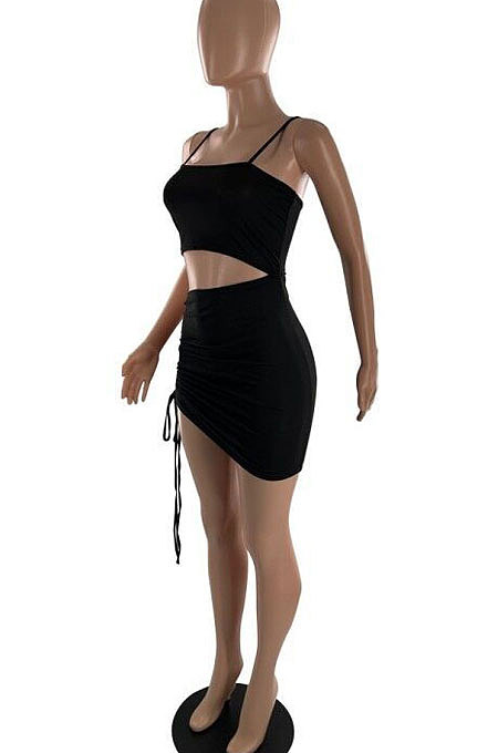 Cute Sexy Trendy Pure Color Mini Dress YZL839