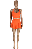 Fashion Sexy Prue Color Cultivate One's Morality Vest Culottes Two-Piece SM9158
