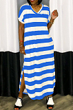 Fashion Casual Stripe Ling Dress WM2328