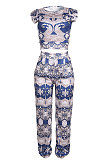 Printing Short Sleeve Pants Sets JZH8041