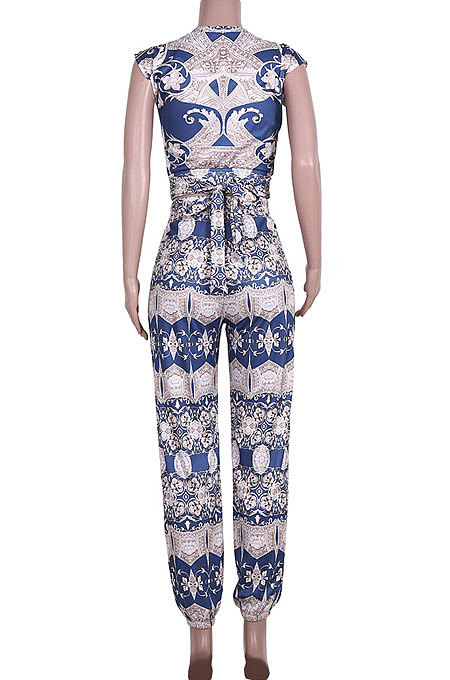Printing Short Sleeve Pants Sets JZH8041