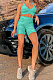 Fashion Casual Camouflage Vest Shorts Two-Piece LSZ9073