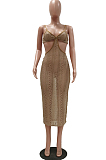 Women Sexy Lace Hollow Out Sling Dress TRS1130