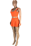 Fashion Sexy Prue Color Cultivate One's Morality Vest Culottes Two-Piece SM9158