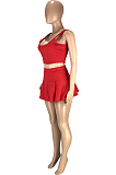 Fashion Sexy Prue Color Cultivate One's Morality Vest Culottes Two-Piece SM9158