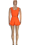 Fashion Sexy Prue Color Cultivate One's Morality Vest Culottes Two-Piece SM9158