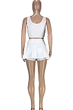 Fashion Sexy Prue Color Cultivate One's Morality Vest Culottes Two-Piece SM9158