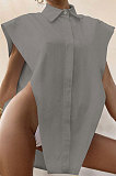 Pure Color Sexy Vest Trendy Loose T Shirts FLY20462