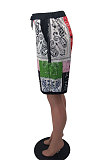 Printing Trendy Casual Double Pocket Shorts OH8036