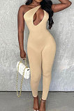 High Waist Tight Sleeveless Casual Sport Bodycon Jumpsuits SX00780