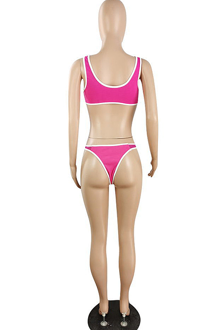 Summer Net Yarn Spliced Bikini Swinsuits E8576