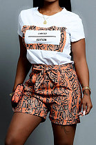 Casual Snakeskin Printing Shorts Sets SN3618