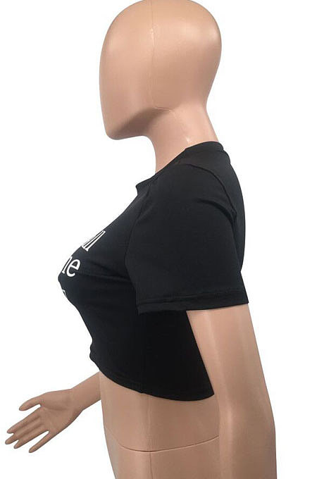 Sexy Printing Letter Tight T Shirts OH8037
