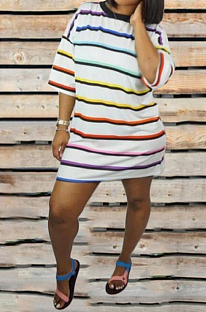 Fashion Women Loess Stripe Dress ORY5095