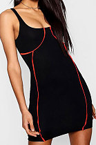 Euramerican Women Gallus Tight Mini Dress ASM5005