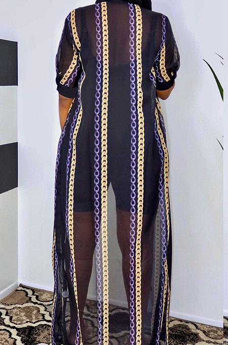 Casual Perspective Prevent Bask In Shirt Dress L0344