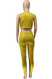 Trendy Yoga Sport Sleeveless Long Pants Two-Pieces WME2022