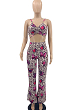 Fashion Cultivate One's Morality Boob Tube Top Leopard Print Two-Piece PQ8031