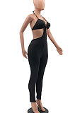 Pure Color Galluis Boob Tube Top Sexy Temperament Cultivate One's Morality Backless Bodycon Jumpsuits MLM9049