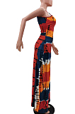 Summer Tie Dye Print Loose Sling Dress TK6170