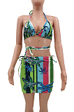 Euramerican Sexy Bind Print Bikini Sets TK6168