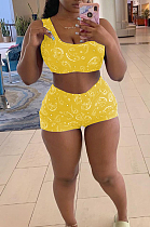 Summer Casual Paisley Print Fashion Two-Piece NRS8060