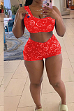 Summer Casual Paisley Print Fashion Two-Piece NRS8060