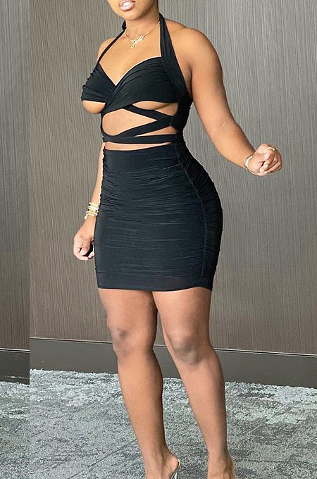 Night Club Women Bind Package Hip Boob Tube Top Dress NRS8047