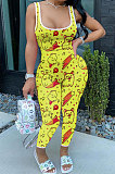Trendy Womne Cartoon Lips Multi Bodycon Jumpsuits AYL7015